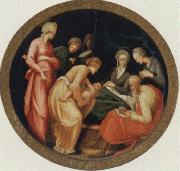 Jacopo Pontormo The birth of the Baptist oil painting on canvas